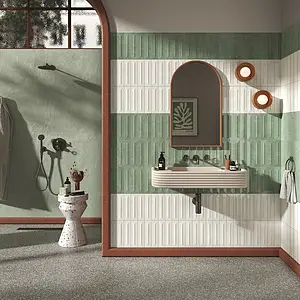 Background tile, Effect terrazzo, Color grey, Unglazed porcelain stoneware, 80x80 cm, Finish matte