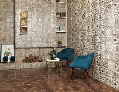 Фоновая плитка, Цвет многоцветный, Стиль пэчворк, Керамика, 20x20 см, Поверхность глянцевая