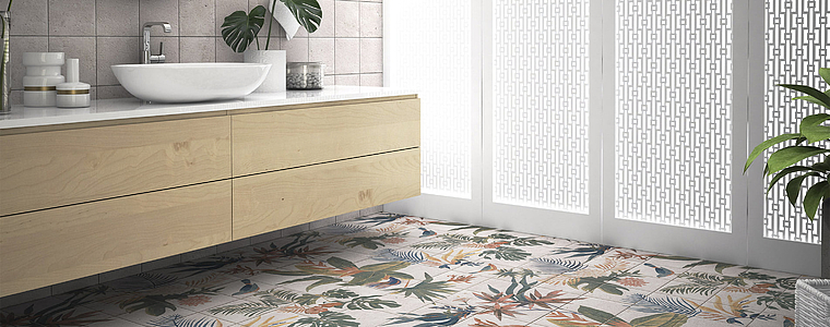 Bali Stones Porcelain Tiles produced by Mainzu Ceramica, Style patchwork, Stone effect