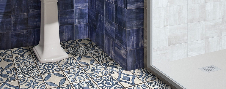 Duomo Ceramic Tiles produced by Mainzu Ceramica, Style patchwork, Stone effect, faux encaustic tiles