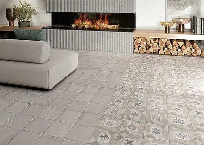 Background tile, Color grey, Glazed porcelain stoneware, 20x20 cm, Finish antislip