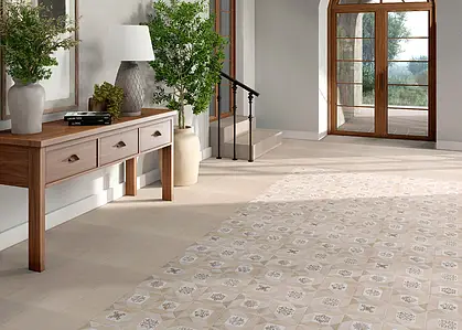 Background tile, Color beige, Glazed porcelain stoneware, 20x20 cm, Finish antislip