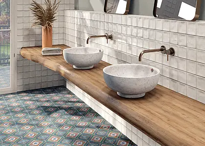 Background tile, Color multicolor, Glazed porcelain stoneware, 20x20 cm, Finish antislip