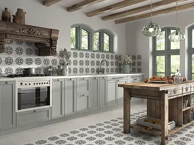 Background tile, Color white, Glazed porcelain stoneware, 20x20 cm, Finish antislip