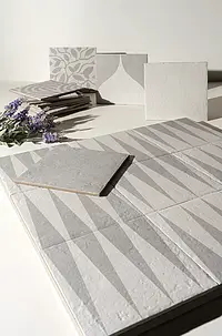 Background tile, Effect other stones, Color grey,white, Glazed porcelain stoneware, 20x20 cm, Finish antislip