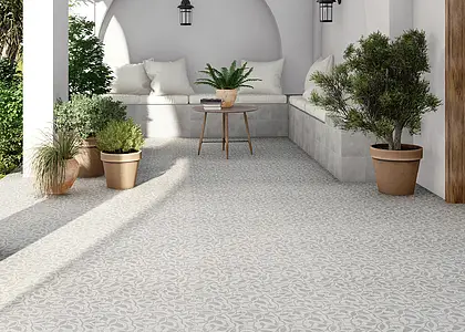 Background tile, Effect other stones, Color grey, Glazed porcelain stoneware, 20x20 cm, Finish antislip