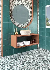 Azulejo de fundo, Cor multicolor, Grés porcelânico vidrado, 20x20 cm, Superfície antiderrapante