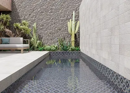 Background tile, Color multicolor, Style oriental, Glazed porcelain stoneware, 15x15 cm, Finish glossy