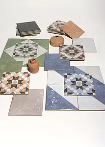 Background tile, Color brown, Glazed porcelain stoneware, 15x15 cm, Finish glossy