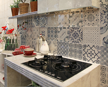 Carrelage céramique Milano de fabrication Mainzu Ceramica, Style patchwork, 