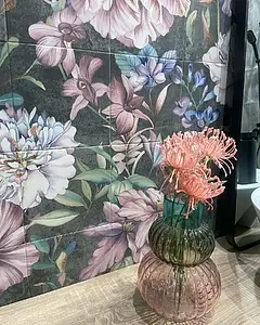 Panel, Farve med flere farver, Glaseret porcelænsstentøj, 120x120 cm, Overflade skridsikker