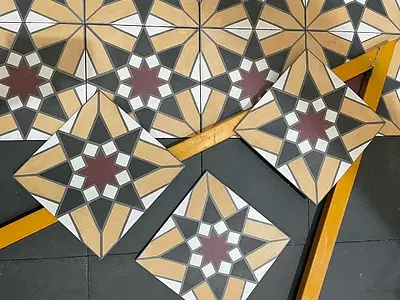Marokkanske fliser,Sort,Med flere farver