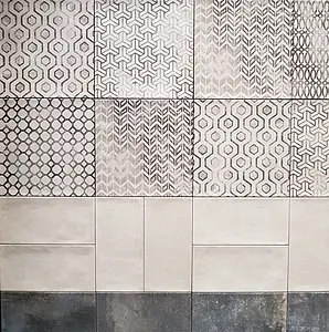 Background tile, Color white, Ceramics, 10x20 cm, Finish matte