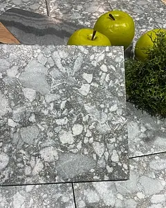 Grundflise, Effekt sten,other stones, Farve grå, Glaseret porcelænsstentøj, 20x20 cm, Overflade skridsikker