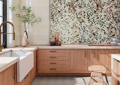 Panel, Color multicolor, Glazed porcelain stoneware, 120x120 cm, Finish matte
