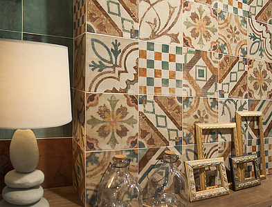 Carrelage céramique Verona de fabrication Mainzu Ceramica, Style patchwork, 