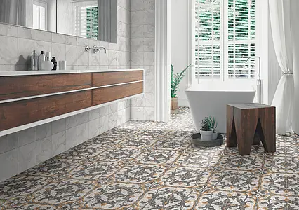 Mosaic effect tiles, Effect stone,other stones, Color multicolor, Glazed porcelain stoneware, 20x20 cm, Finish antislip