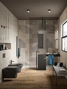Background tile, Effect concrete, Color grey, Ceramics, 60x180 cm, Finish matte