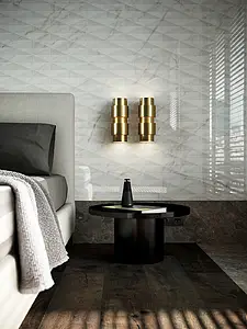 Background tile, Effect stone,other marbles, Color white, Ceramics, 40x120 cm, Finish Honed