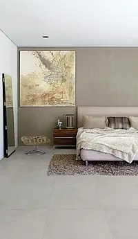 Bakgrunnsflis, Effekt konkret, Farge grå, Uglasert porselenssteintøy, 60x60 cm, Overflate matt
