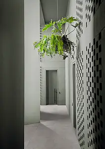 Grundflise, Effekt beton, Farve grå, Uglaseret porcelænsstentøj, 60x120 cm, Overflade skridsikker