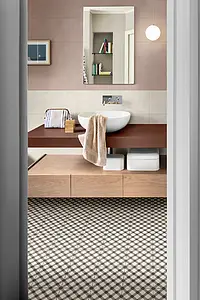 Background tile, Color pink, Ceramics, 25x76 cm, Finish matte