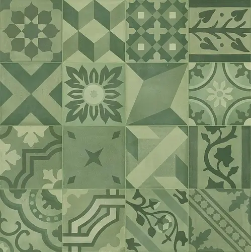 Marazzi, D_Segni Blend, M608_D_segniBlendDecoroMixVerde