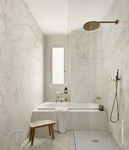 Hintergrundfliesen, Optik andere marmorarten, Farbe weiße, Keramik, 33x100 cm, Oberfläche matte