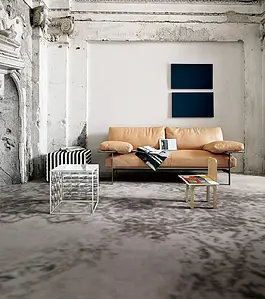 Background tile, Effect fabric, Color grey, Unglazed porcelain stoneware, 120x240 cm, Finish antislip