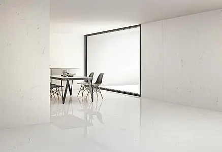 Hintergrundfliesen, Optik stein,andere marmorarten, Farbe weiße, Unglasiertes Feinsteinzeug, 120x240 cm, Oberfläche matte