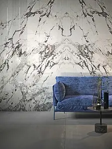 Grundflise, Effekt sten,other marbles, Farve grå, Uglaseret porcelænsstentøj, 160x320 cm, Overflade poleret