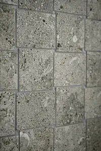 Mosaico, Effetto pietra,altri tipi di pietre, Colore grigio, Gres porcellanato non smaltato, 30x30 cm, Superficie opaca