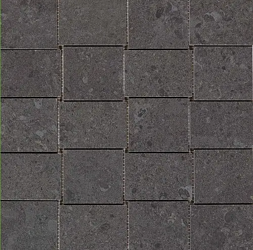 Marazzi, Mystone Gris Fleury, MLWF_MlwfGrisFleuryMosaicoNero