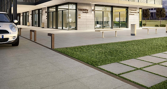 Background tile, Effect other stones, Color grey, Unglazed porcelain stoneware, 30x120 cm, Finish matte