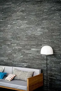 Mosaico, Effetto pietra,quarzite, Colore grigio, Gres porcellanato non smaltato, 30x60 cm, Superficie antiscivolo