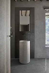 Basistegels, Look leisteen, Kleur grijze, Ongeglazuurd porseleinen steengoed, 60x120 cm, Oppervlak mat