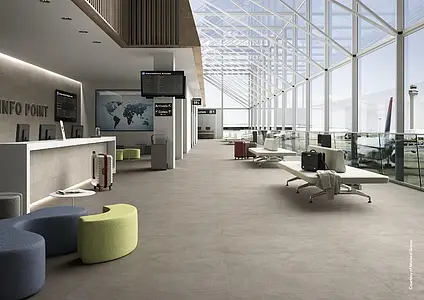 Background tile, Effect sandstone, Color grey, Unglazed porcelain stoneware, 60x120 cm, Finish matte