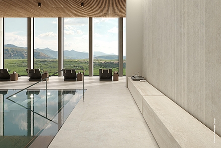 Background tile, Effect other stones, Color beige, Unglazed porcelain stoneware, 120x120 cm, Finish antislip