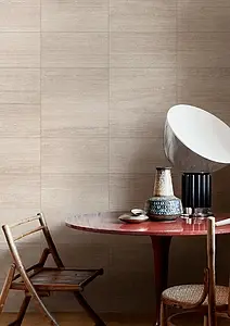 Background tile, Effect stone,travertine, Color beige, Unglazed porcelain stoneware, 30x60 cm, Finish antislip