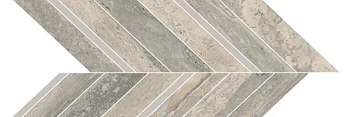 Marazzi, Mystone Travertino, M9Q6_MystoneTravertinoSilverMosaicoFreccia
