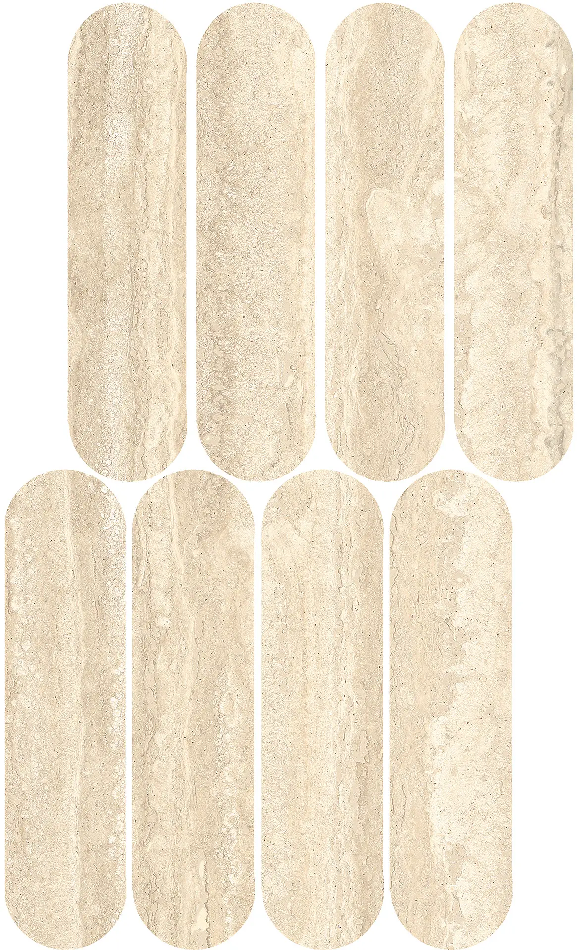 M9PH_MystoneTravertinoClassicoLuxMosaicoOvale Marazzi Mystone Travertino
