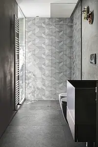 Background tile, Effect stone,sandstone, Color grey, Unglazed porcelain stoneware, 100x100 cm, Finish antislip