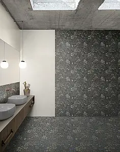 Background tile, Effect concrete, Color white, Unglazed porcelain stoneware, 60x120 cm, Finish matte