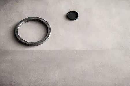 Carrelage, Effet béton, Teinte grise, Grès cérame émaillé, 75x150 cm, Surface antidérapante