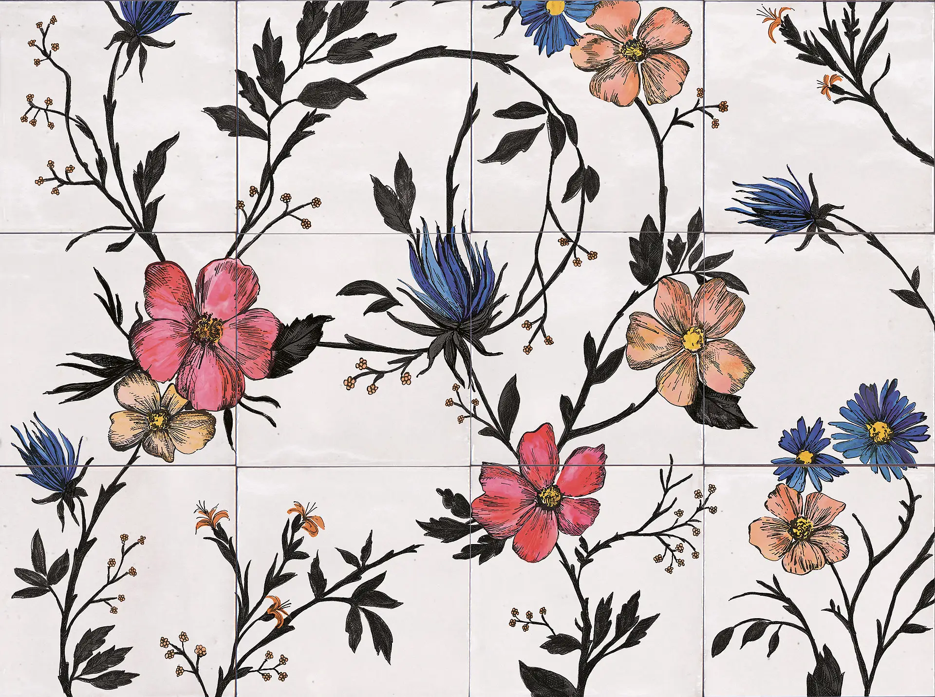 M9E5_RiceDecoroGardenABiancoLux Marazzi Rice