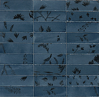 M96W_RiceBluDecoroLeafLux Marazzi Rice