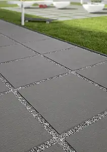 Bakgrundskakel, Färg grå, Oglaserad granitkeramik, 60x60 cm, Yta halksäker