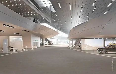 Background tile, Effect concrete, Color grey, Unglazed porcelain stoneware, 60x120 cm, Finish antislip