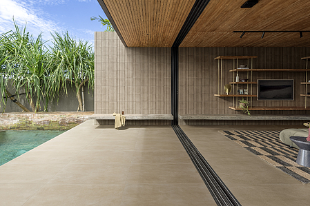 Background tile, Effect terracotta,concrete, Color beige,brown, Unglazed porcelain stoneware, 80x80 cm, Finish antislip