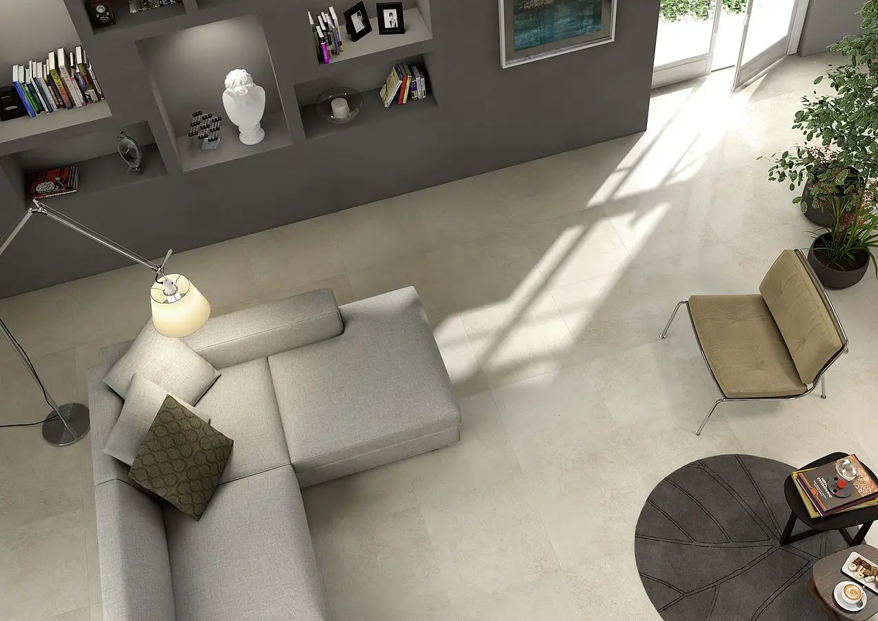 Background tile, Effect other stones, Color beige, Unglazed porcelain stoneware, 60x60 cm, Finish matte